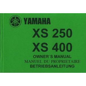 Yamaha XS 250, XS 400, Betriebsanleitung